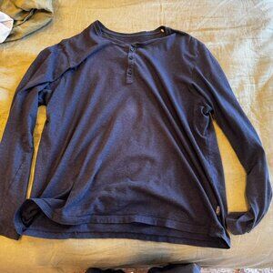 M's Long-Sleeved Organic Cotton Lightweight Henley Pullover
